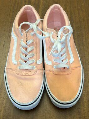 Womans Peach Vans